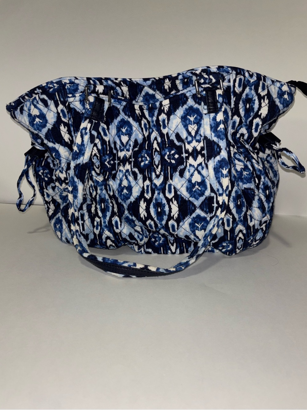 Vera Bradley quilted tote. Blue and white. - Picture 3 of 5